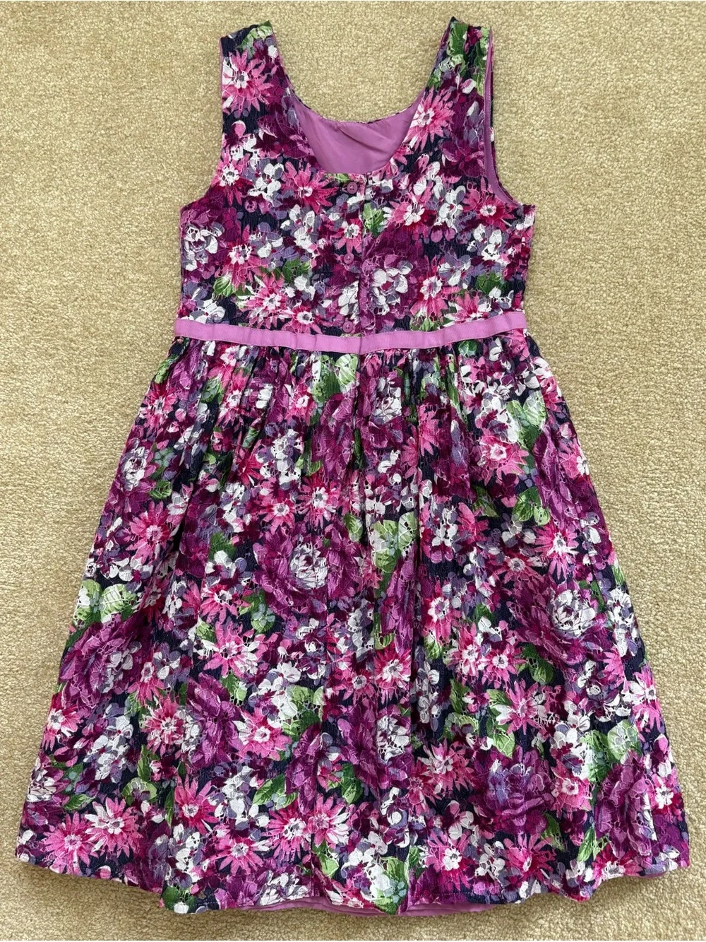 GYMBOREE Girls Floral Party Dress Purple Size 10